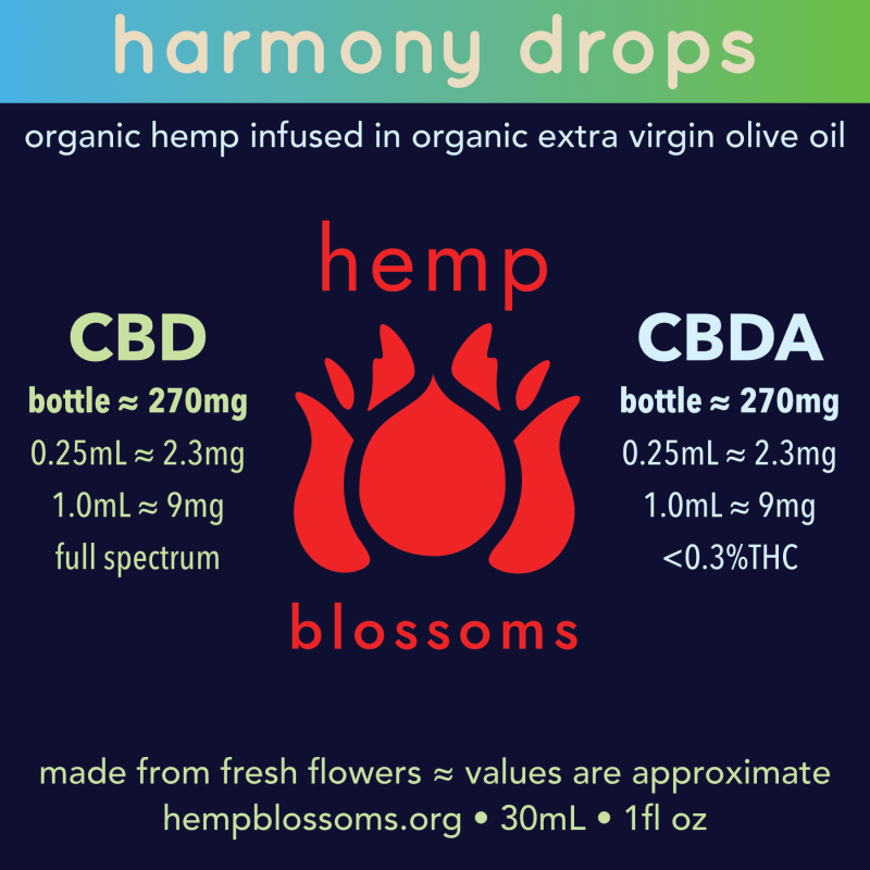 harmony drops • CBD + CBDA Oil