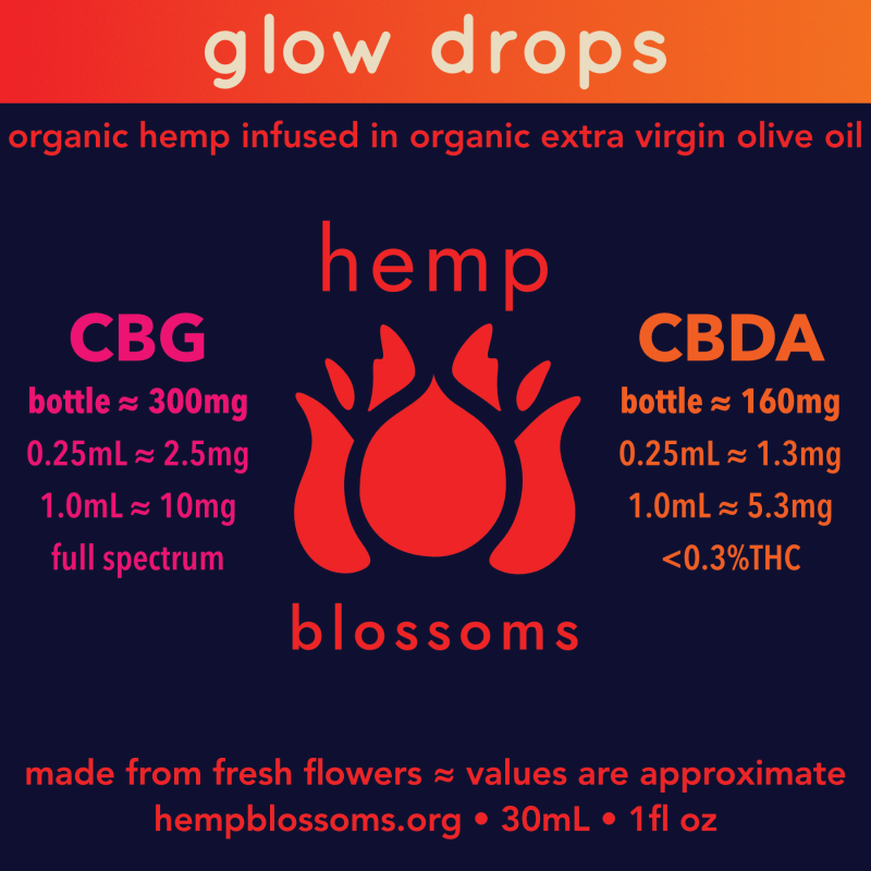 glow drops • CBG + CBDA Oil